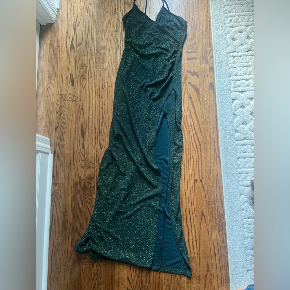 Emerald Green prom dress only worn once.